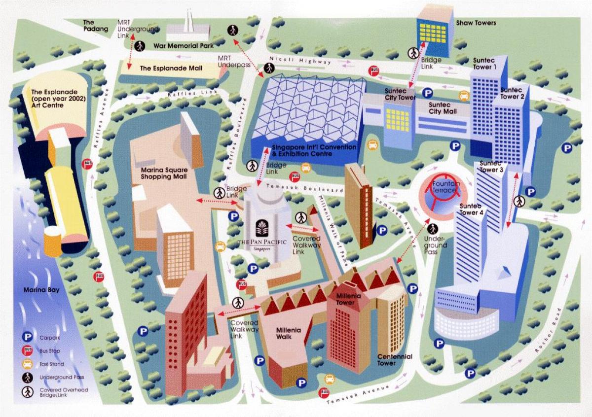 Central Business District, Singapur-Map