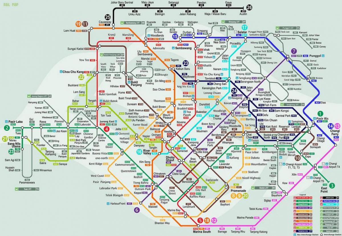 lrt-Karte, Singapur