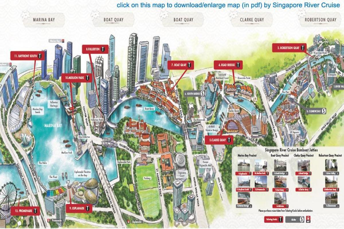Karte von Singapore River Cruise