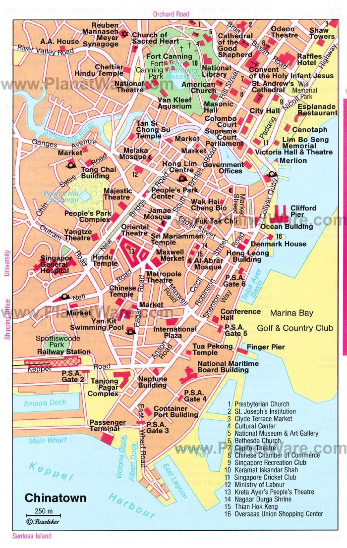 chinatown Singapur Karte