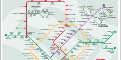Lrt route Singapur Karte
