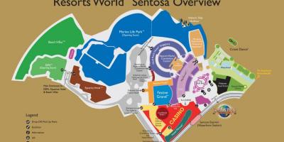 Resorts World Sentosa Karte anzeigen