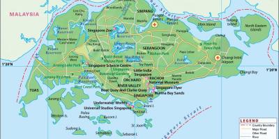 Karte von Singapur-Stadt